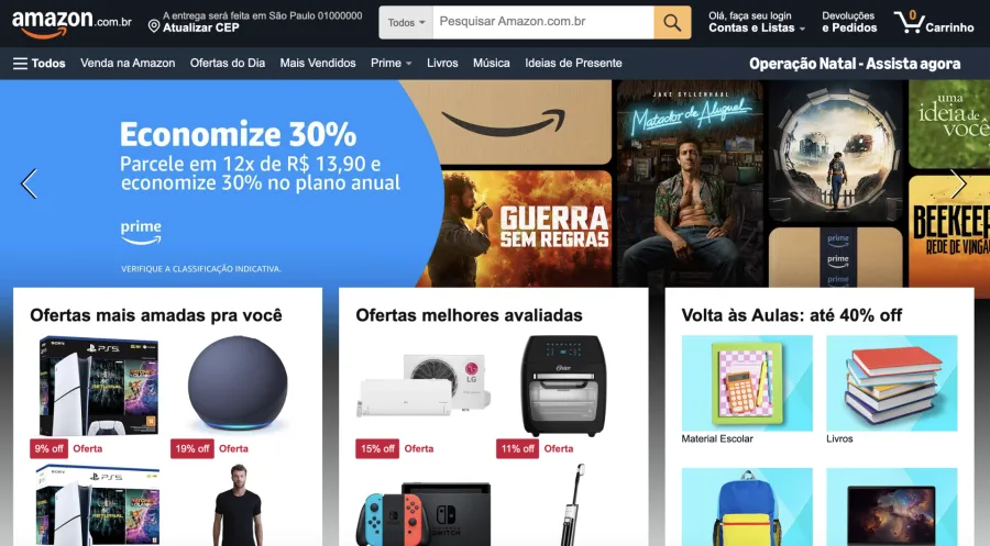 Imagem telaAmazon
